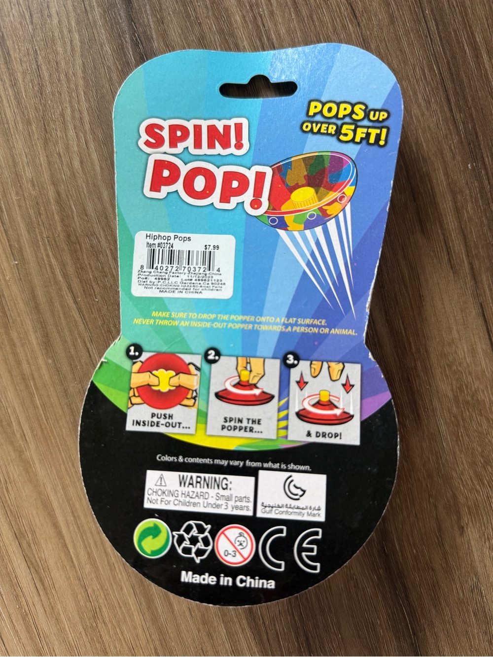 Colorful Popper Ball Toy - Multicolor - Picture 2 of 2